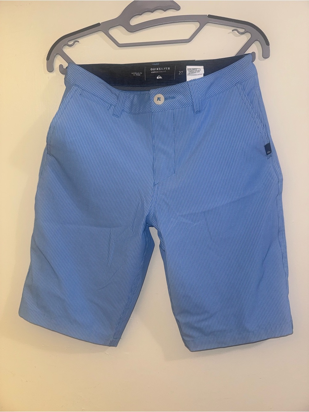 Quiksilver Light Blue Pinstripe Kids Shorts